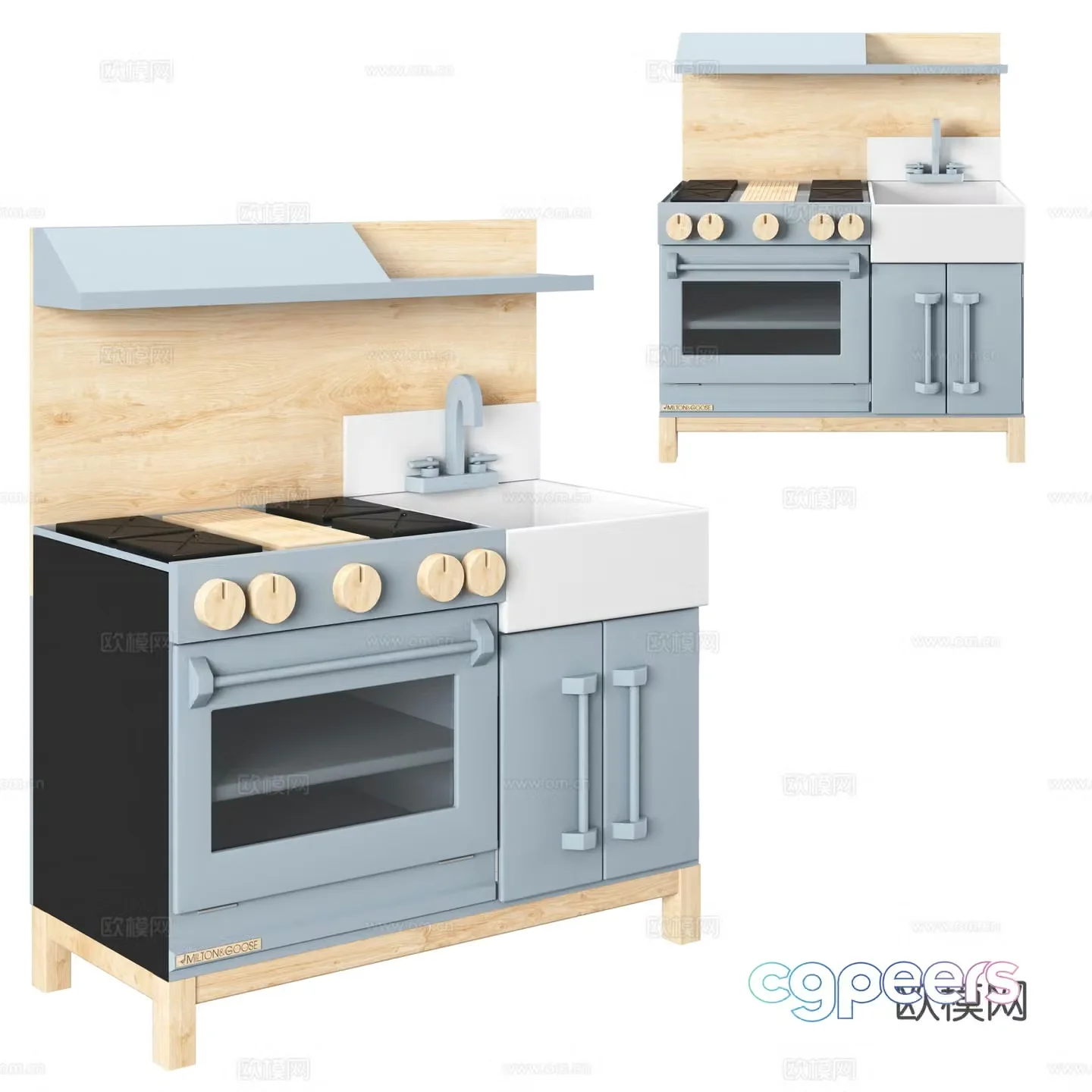 Modern children’s toy cabinet 3d model