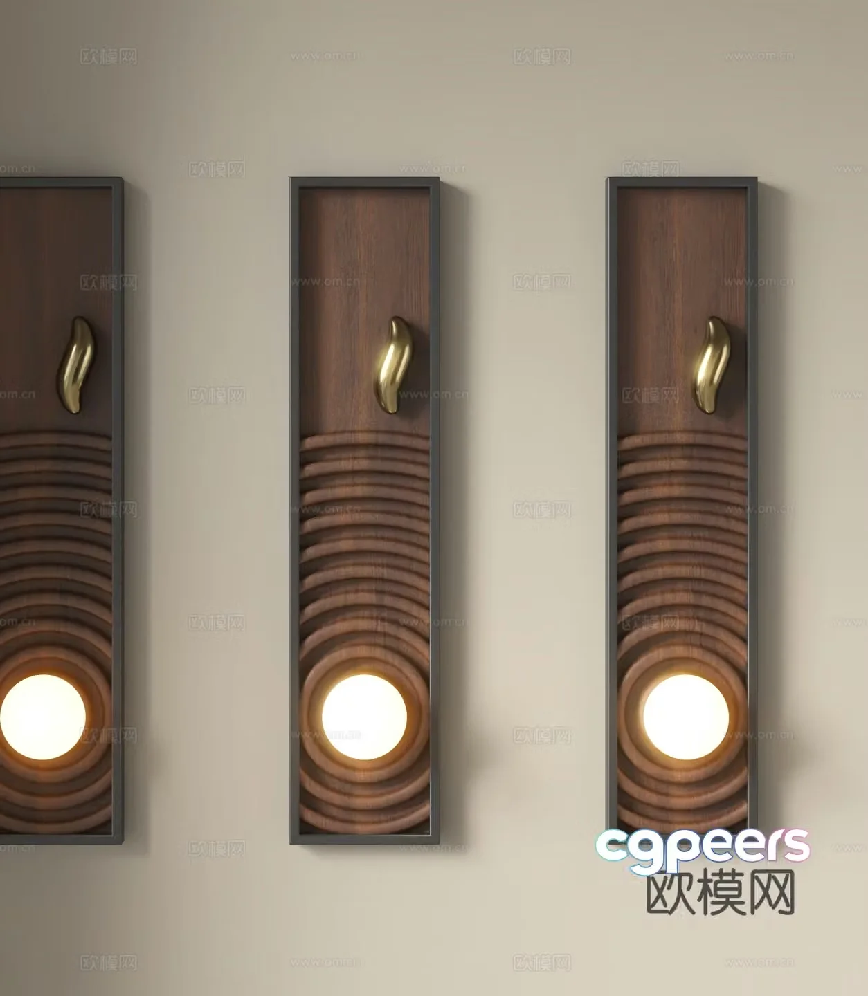 New Chinese style wall lamp tea room wall lamp 3d model