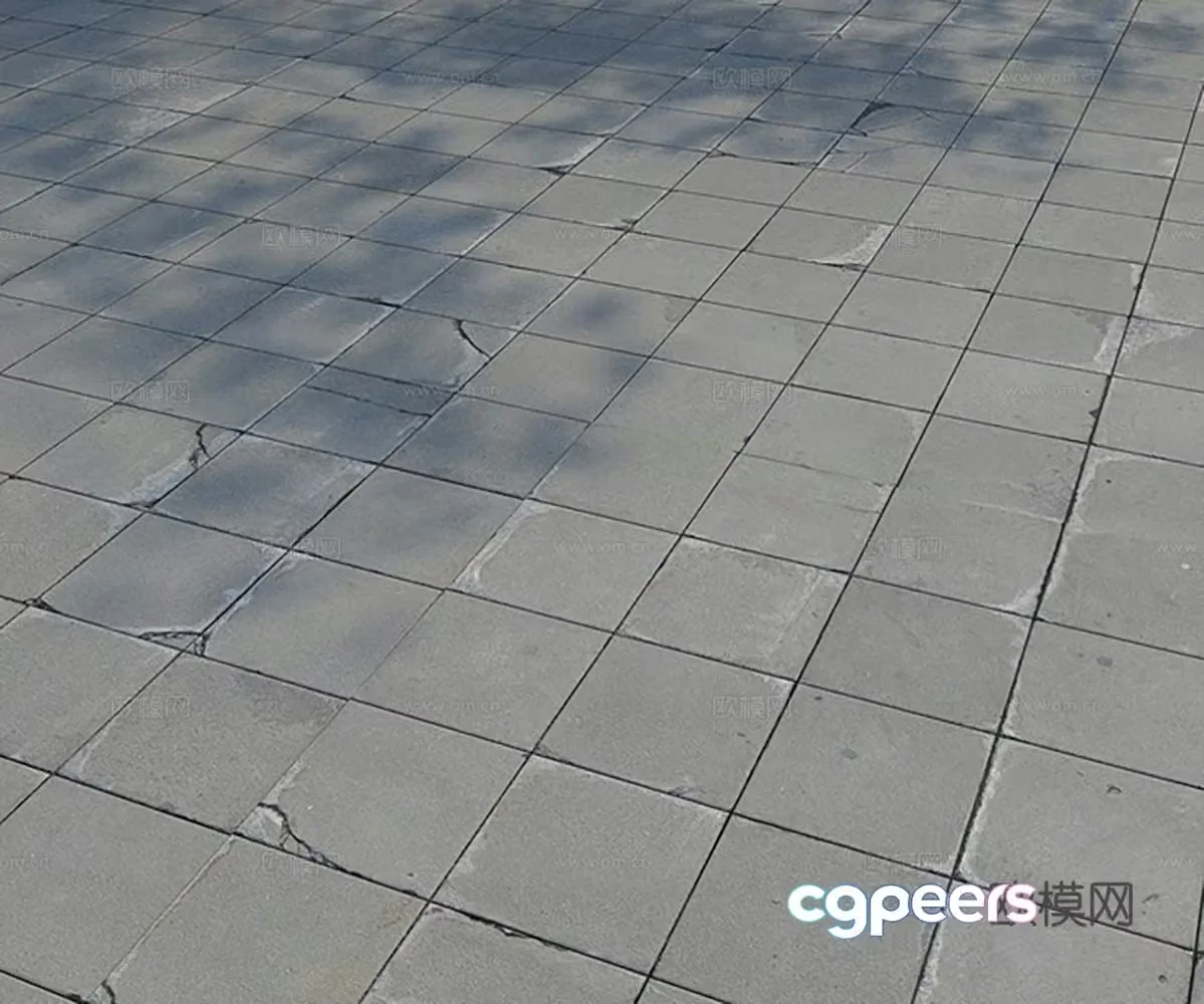 Stone stone pavement outdoor pavement 3d model