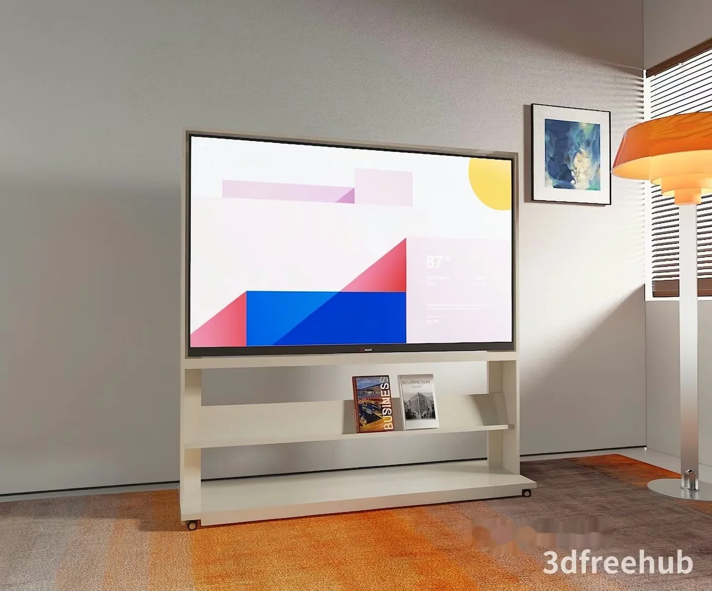 Modern Living Room 3D Model – 19585 – VRAY Render