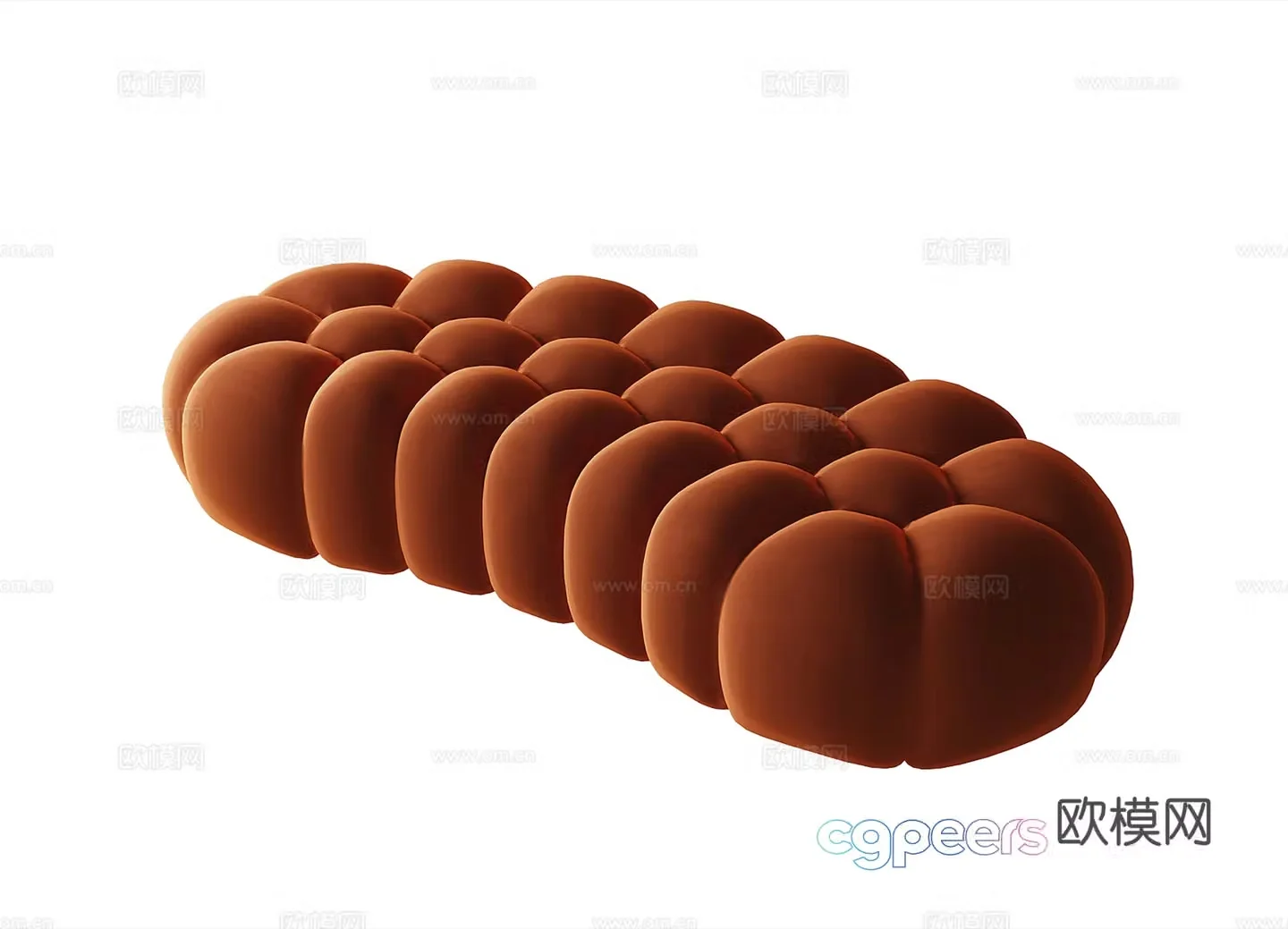Modern shaped sofa casual sofa 3d model