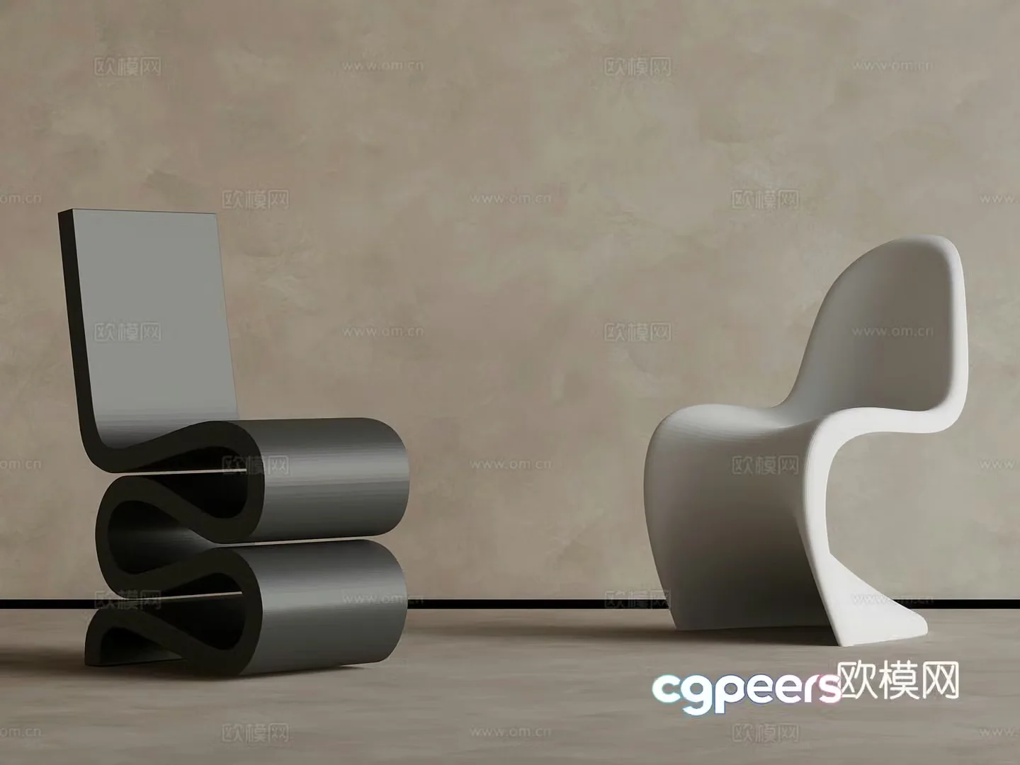 Leisure Chair Modern Art Leisure Chair Abstract Chair 3d Model