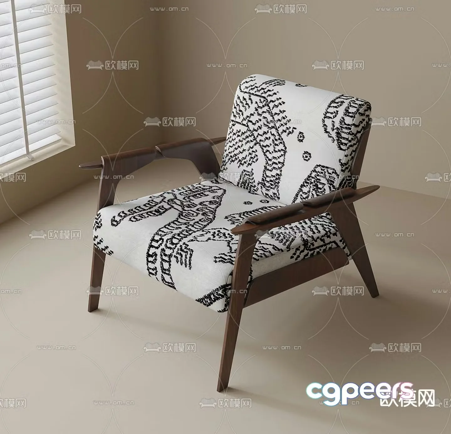 Modern lounge chair 3d model