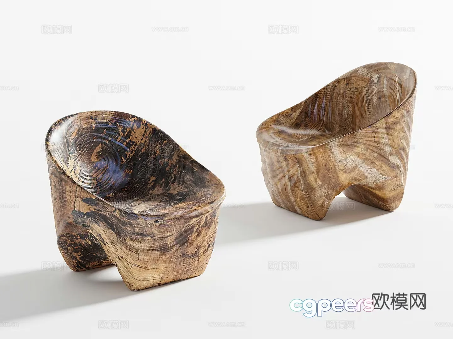 Wooden Chairs 3D Model – 21721 – VRAY Render