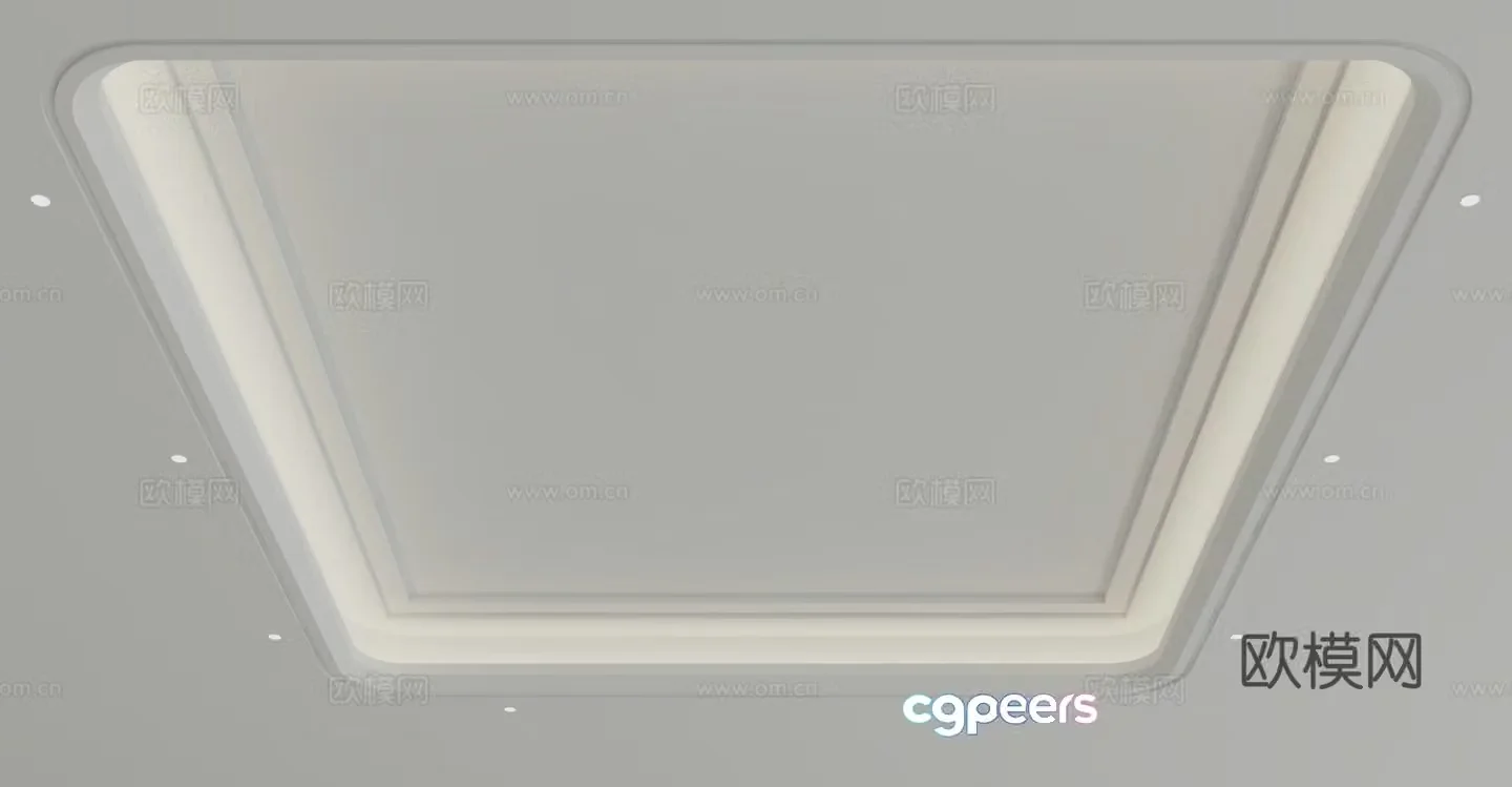 Modern ceiling 3d model
