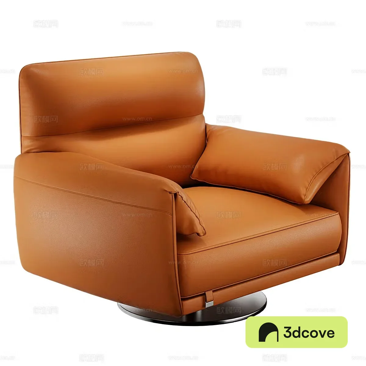 Modern leather sofa single sofa