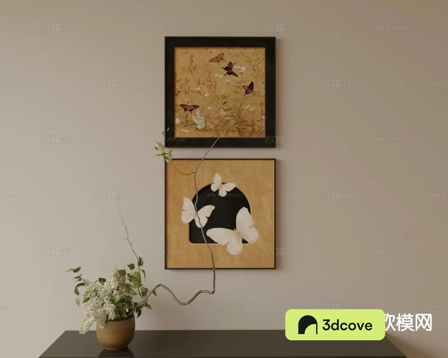 Medieval style hanging painting art painting