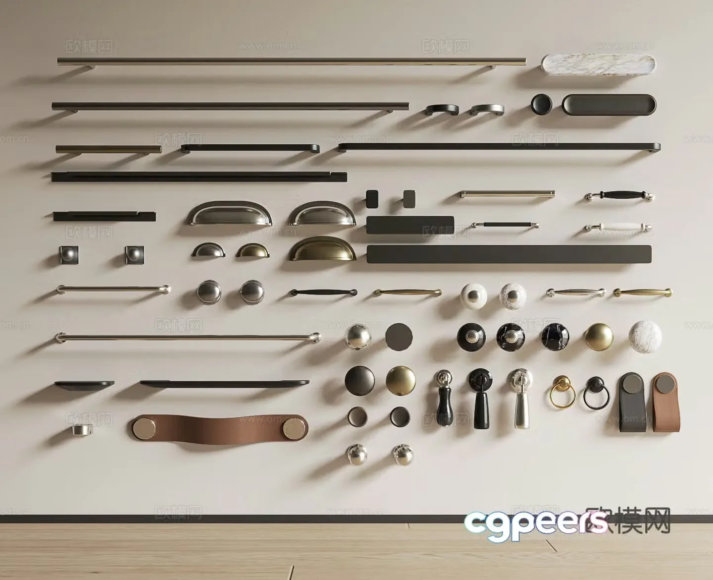 Modern Handle 3D Model