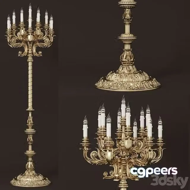 3ds Max Free – Floor lamp Moscatelli 31055