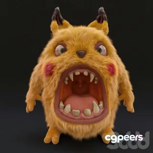 3ds Max Free – Pikachu Pokemon