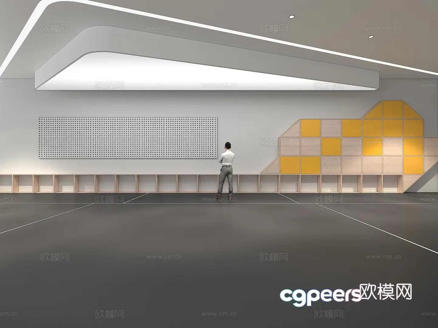 Cultural wall Corporate culture wall Display wall Theme wall Exhibition hall Campus culture Corridor 3D model