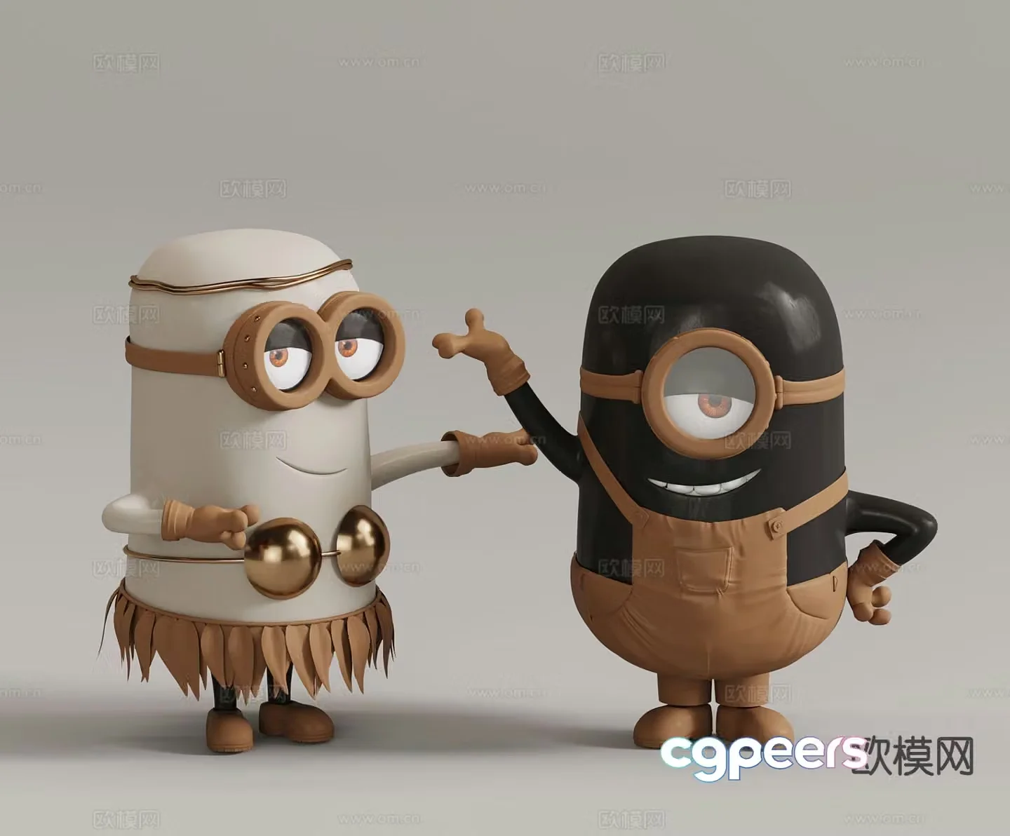 Toys minions trendy 3d model