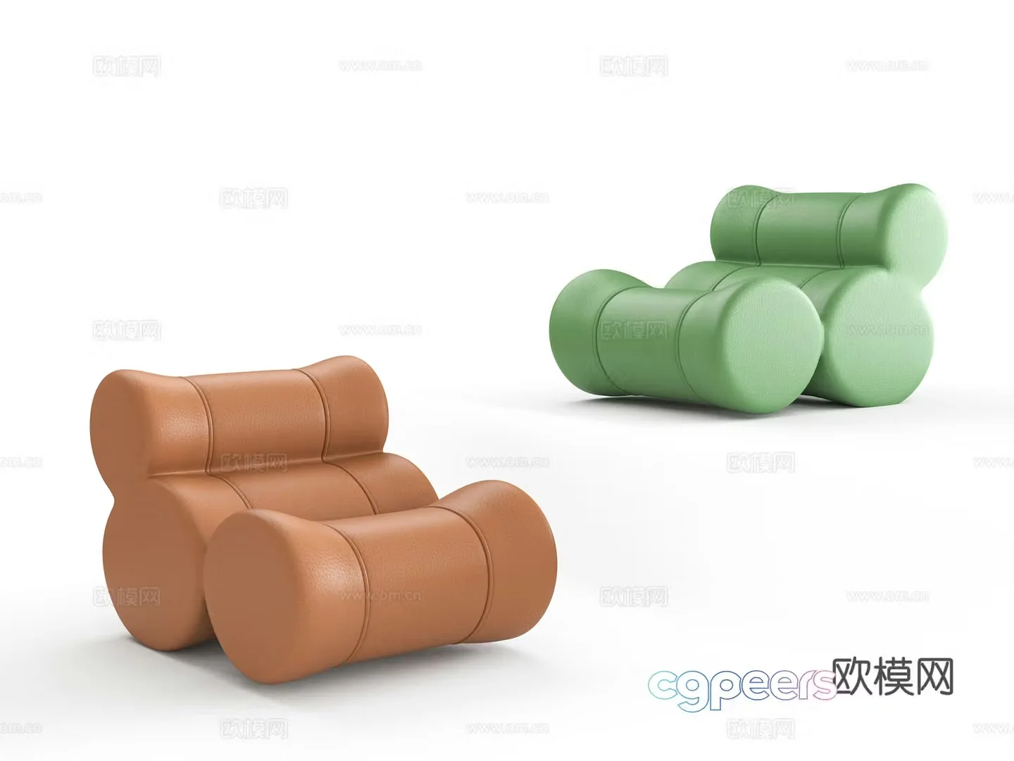 Roller sofa 3d model