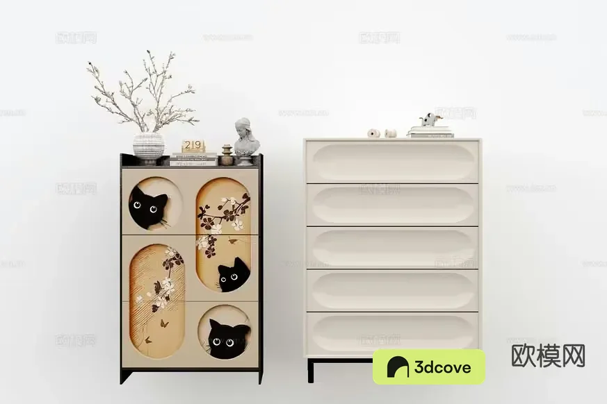 Modern Dresser Set
