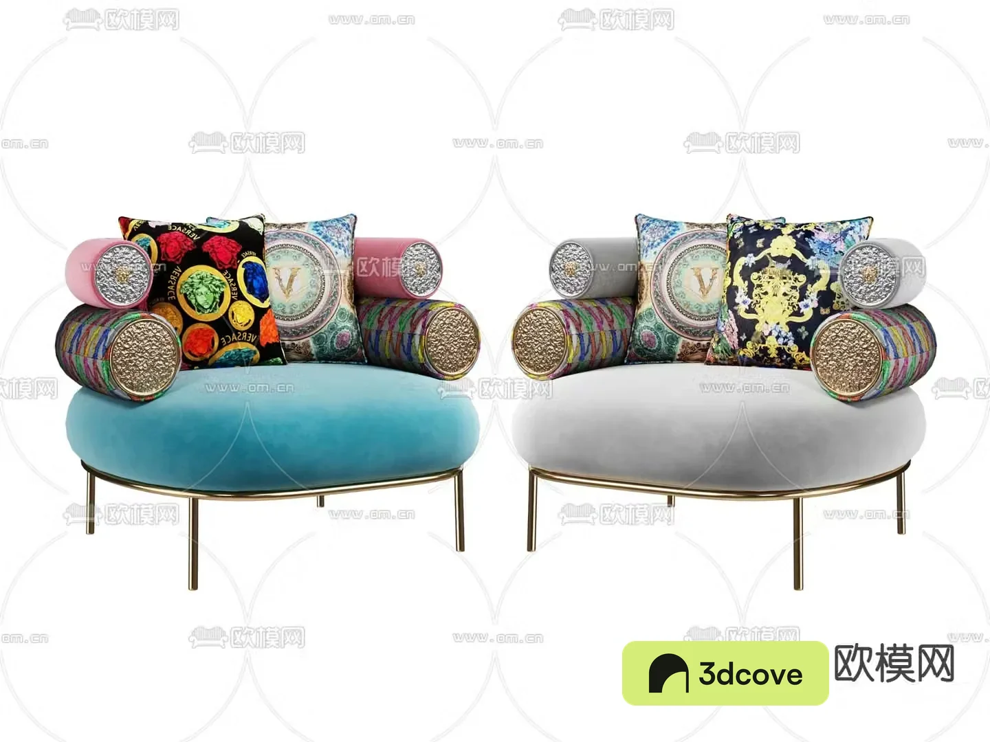 Versace sofa chair leisure chair