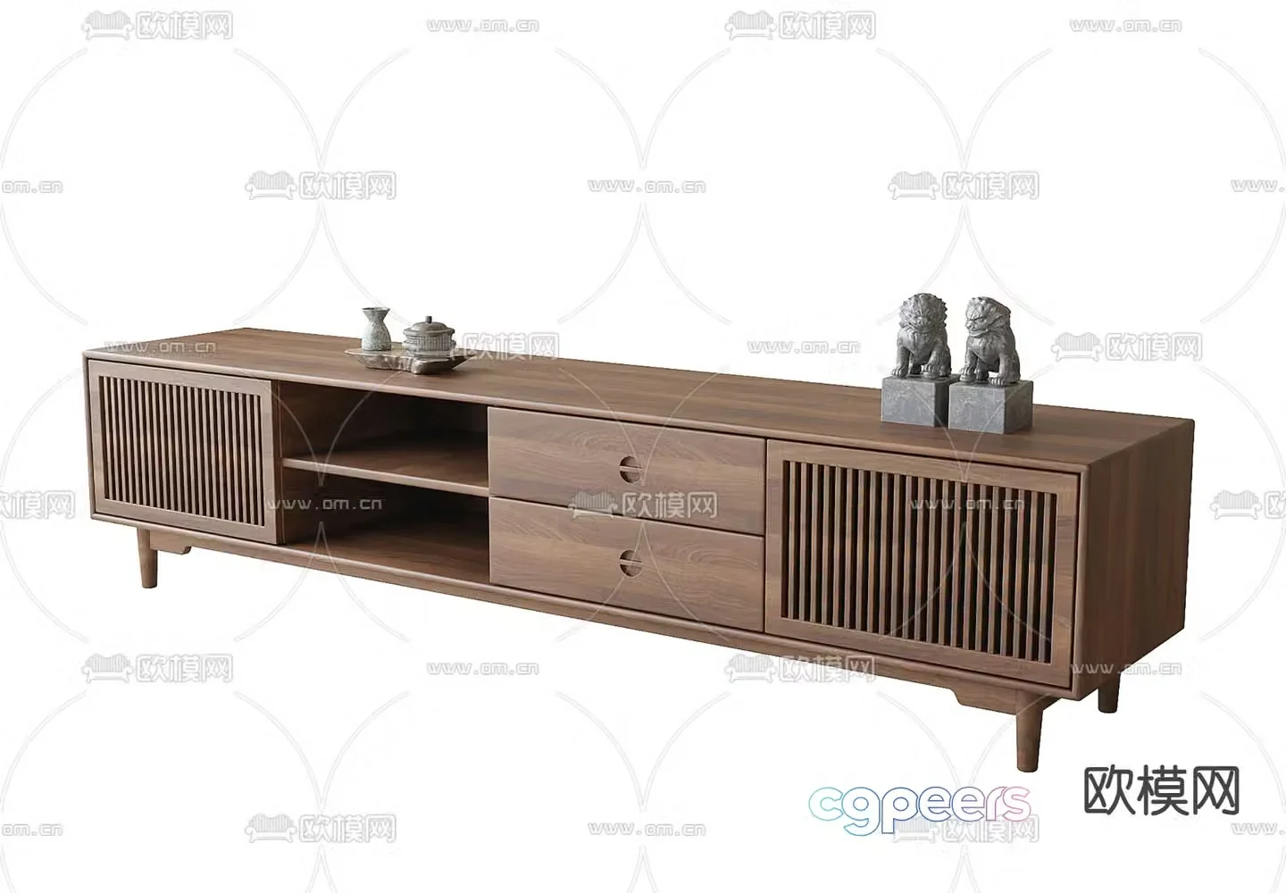New Chinese style TV cabinet 3d model