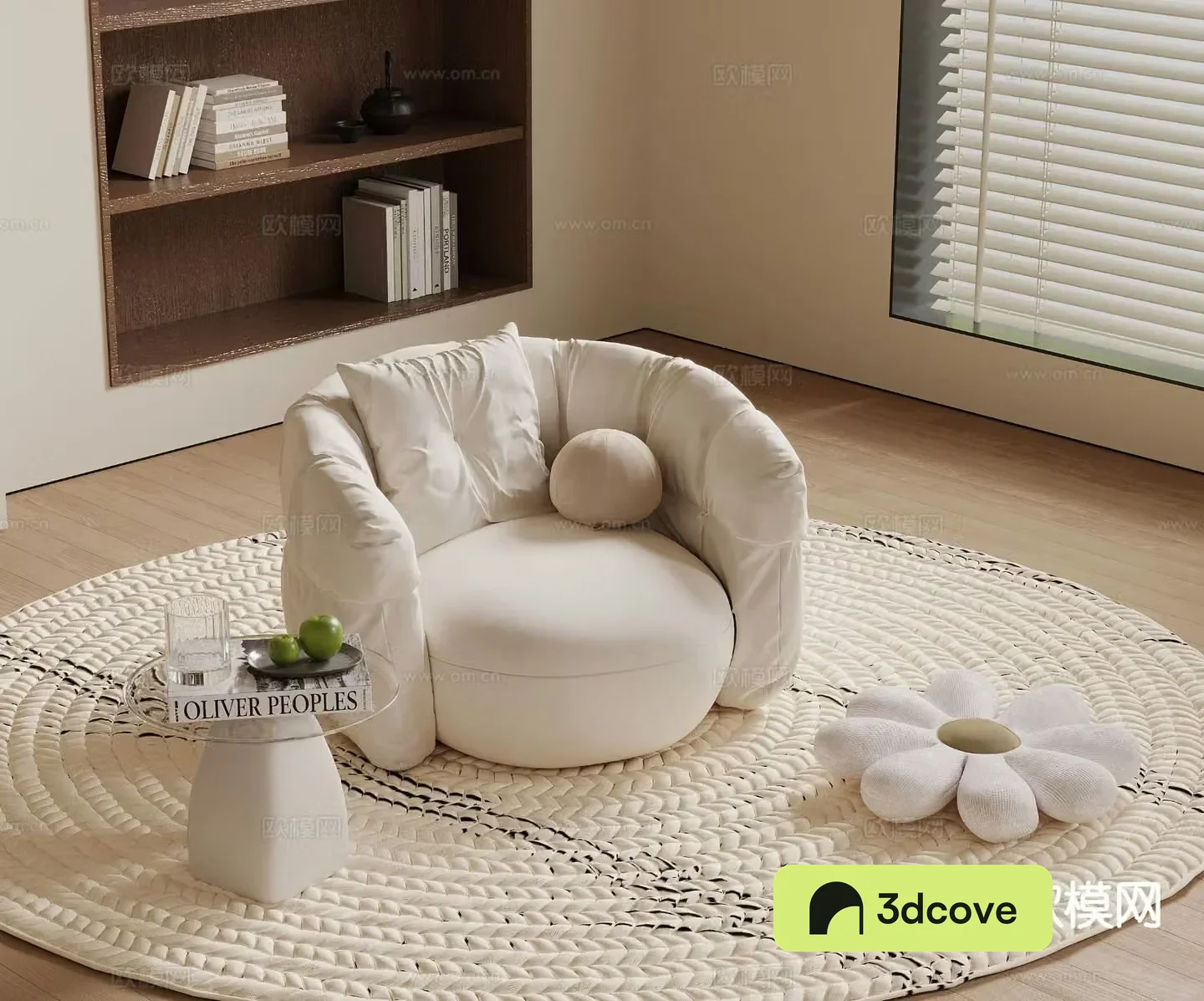 Single sofa armrest sofa