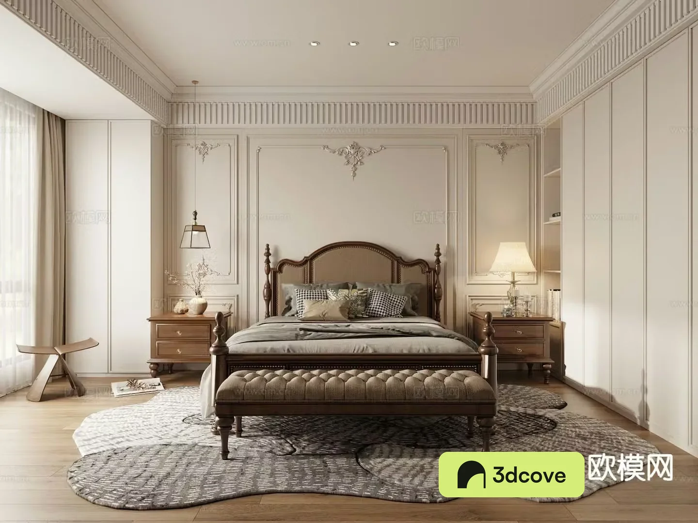 American style bedroom master bedroom