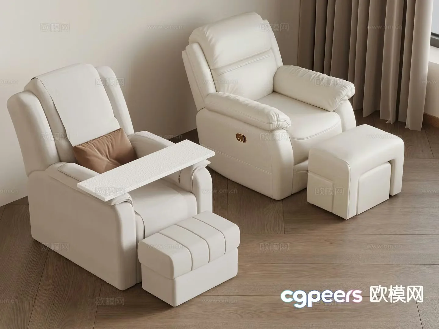 Modern massage sofa 3d model