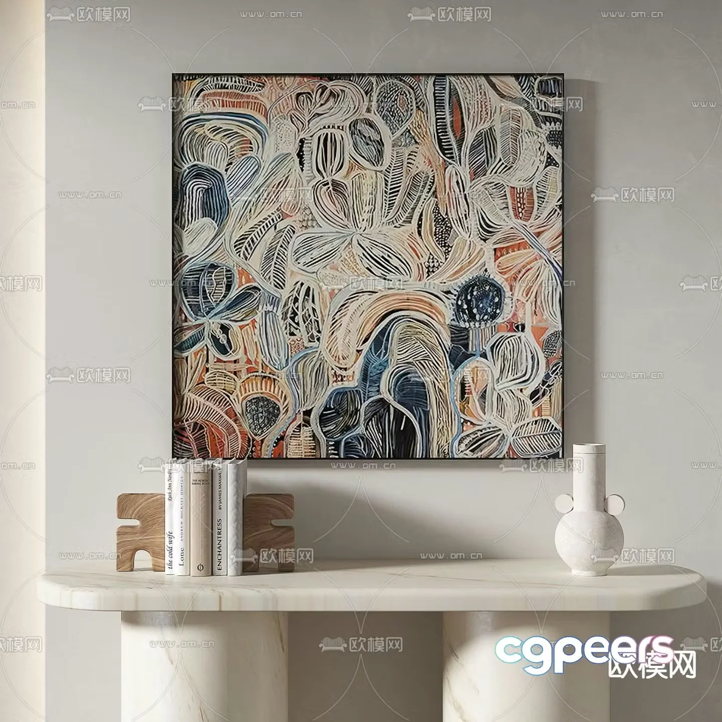 A Painting With A Unique Style 3D Model – 10081 – VRAY Render