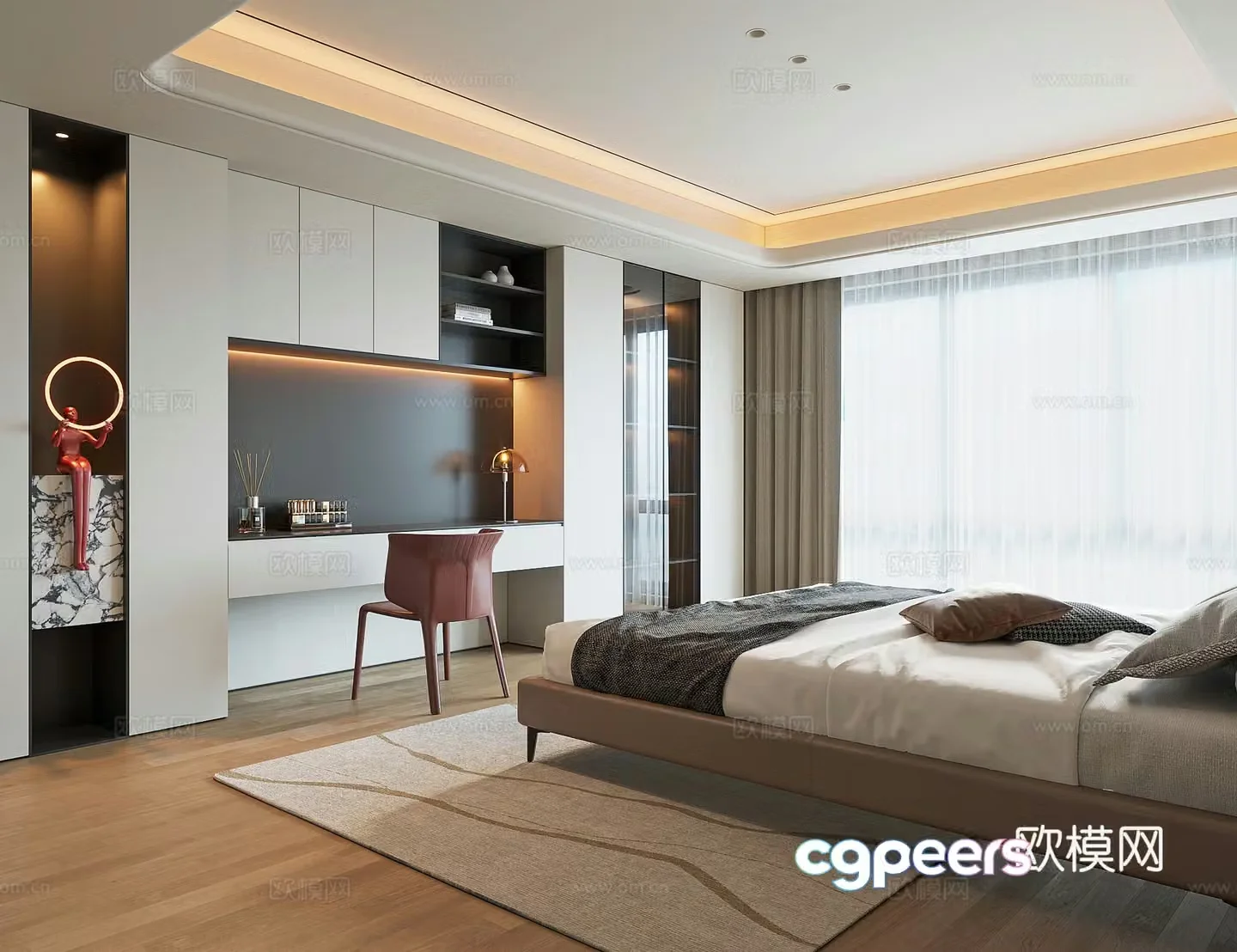 Modern bedroom 3d model