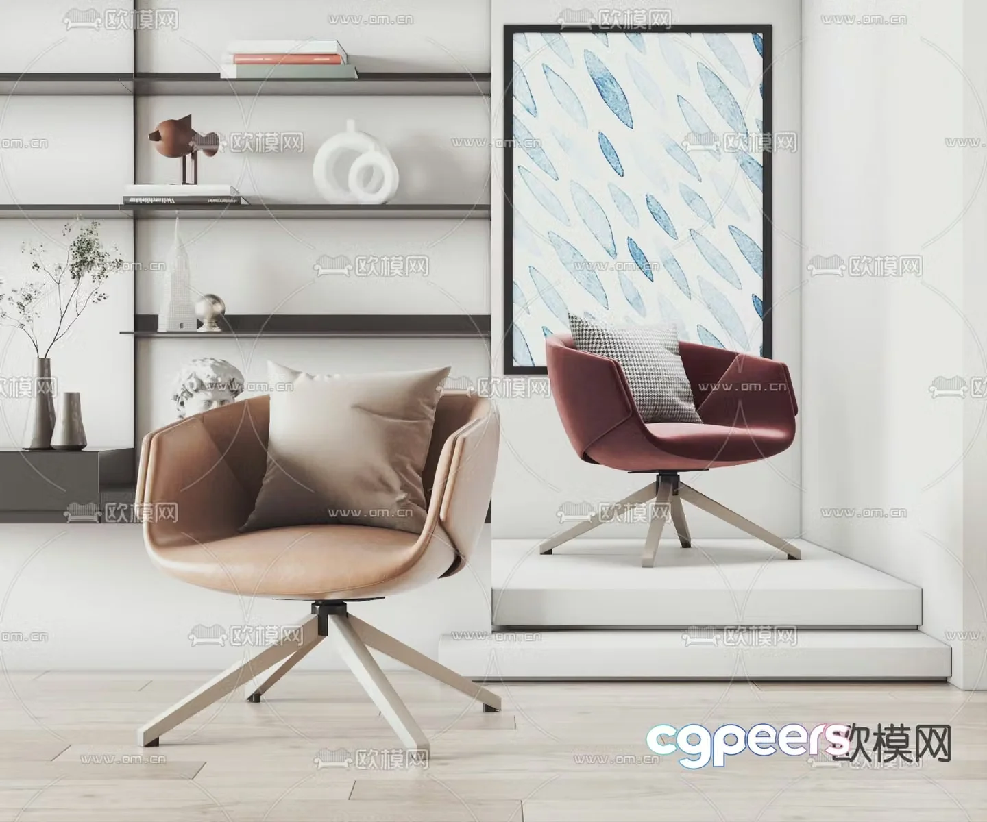 Giorgetti lounge chair 3d model