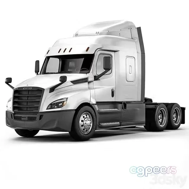 3ds Max Free – Freightliner Cascadia XT Mid-Roof 2020