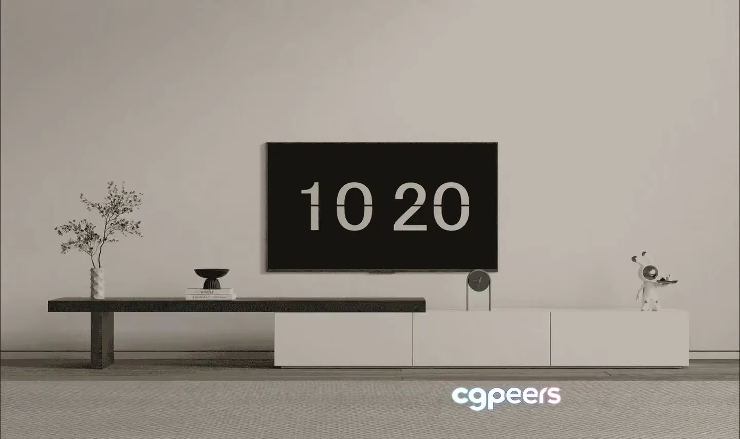Modern Living Room 3D Model – 13289 – VRAY Render