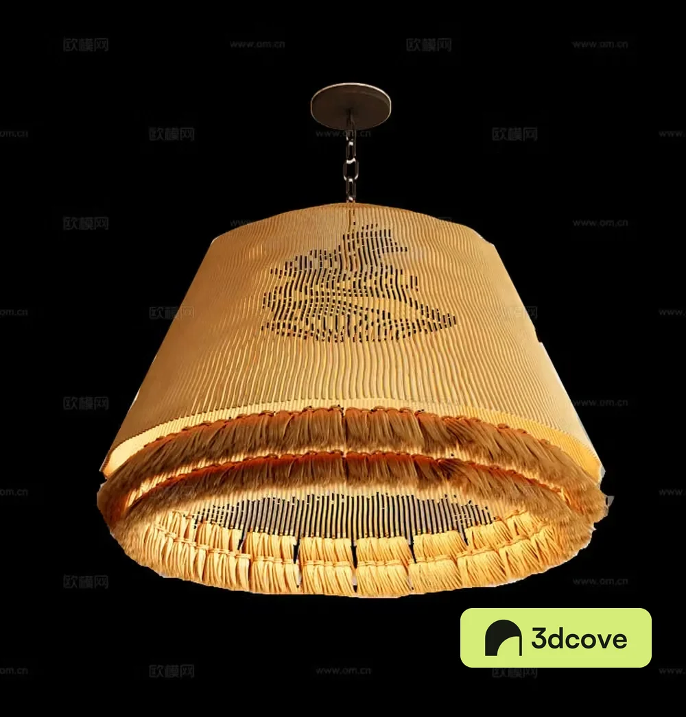Wasabi Restaurant Chandelier 3D Model