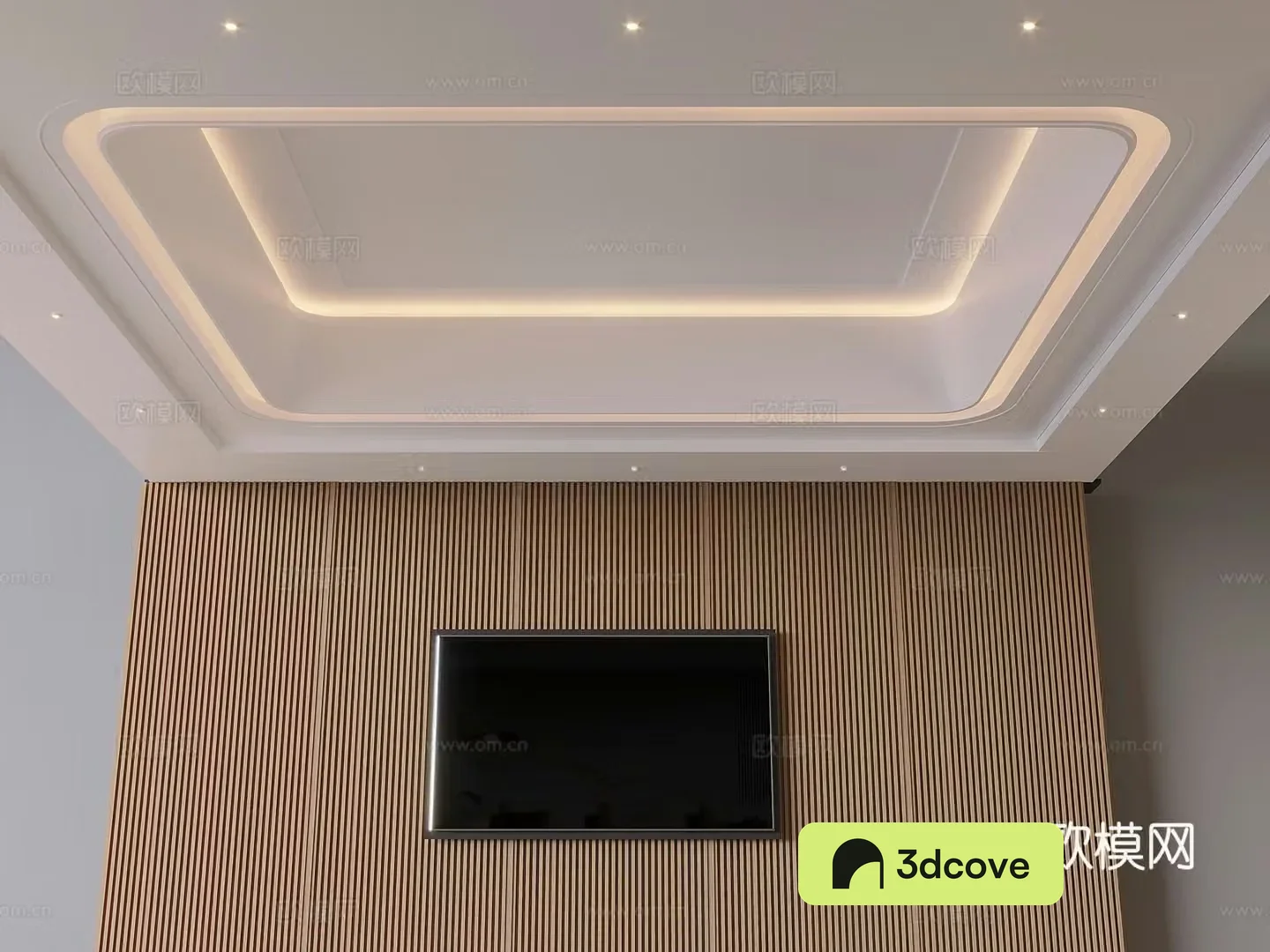 Square ceiling living room ceiling