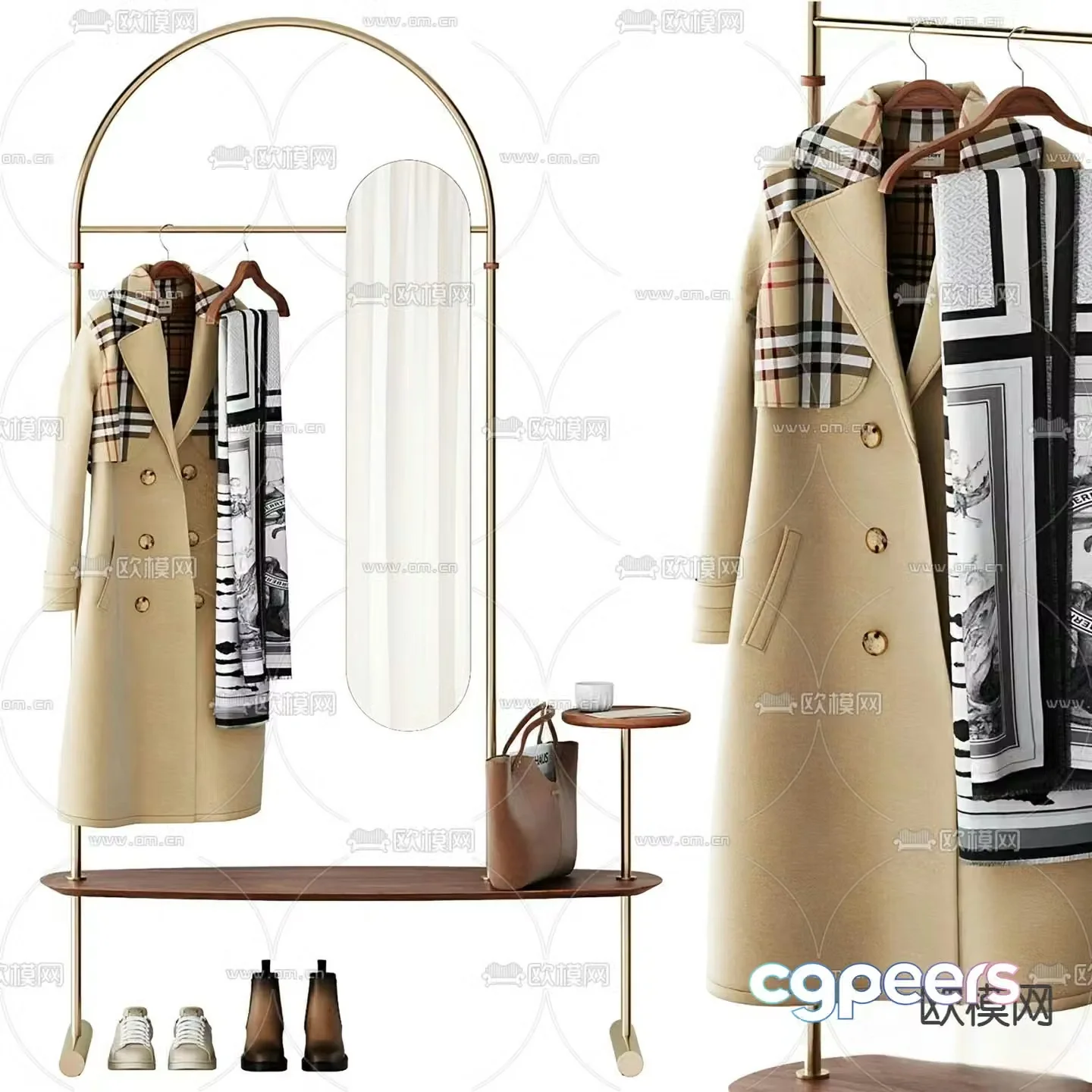 NOMON Arco clothes hanger 3d model