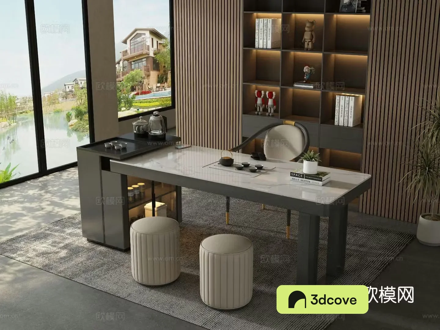 Modern tea table tea room tea table chair