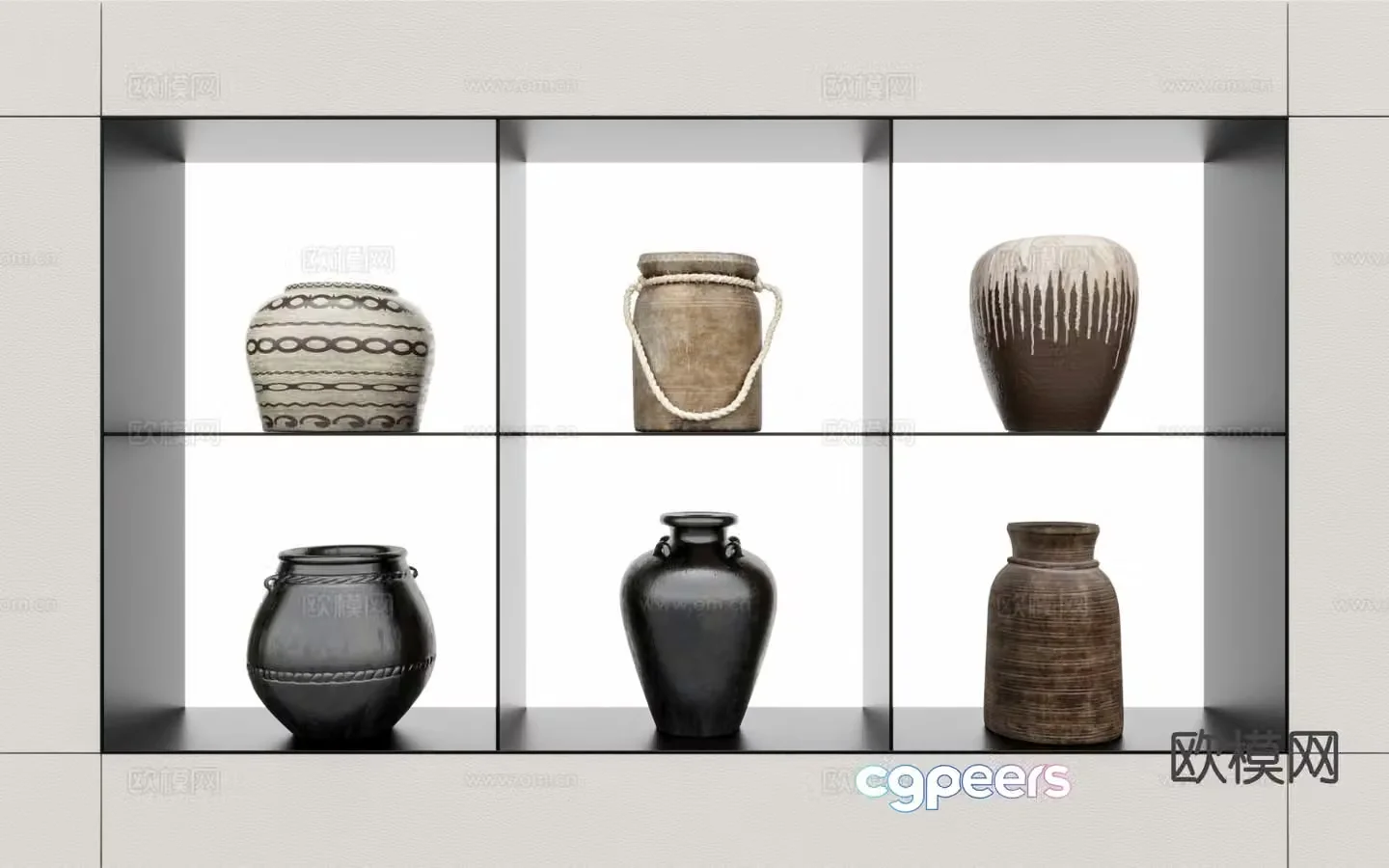 Ceramic pottery pottery vase vessel 3d model