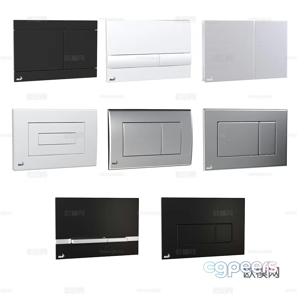 Switch panel 3D model