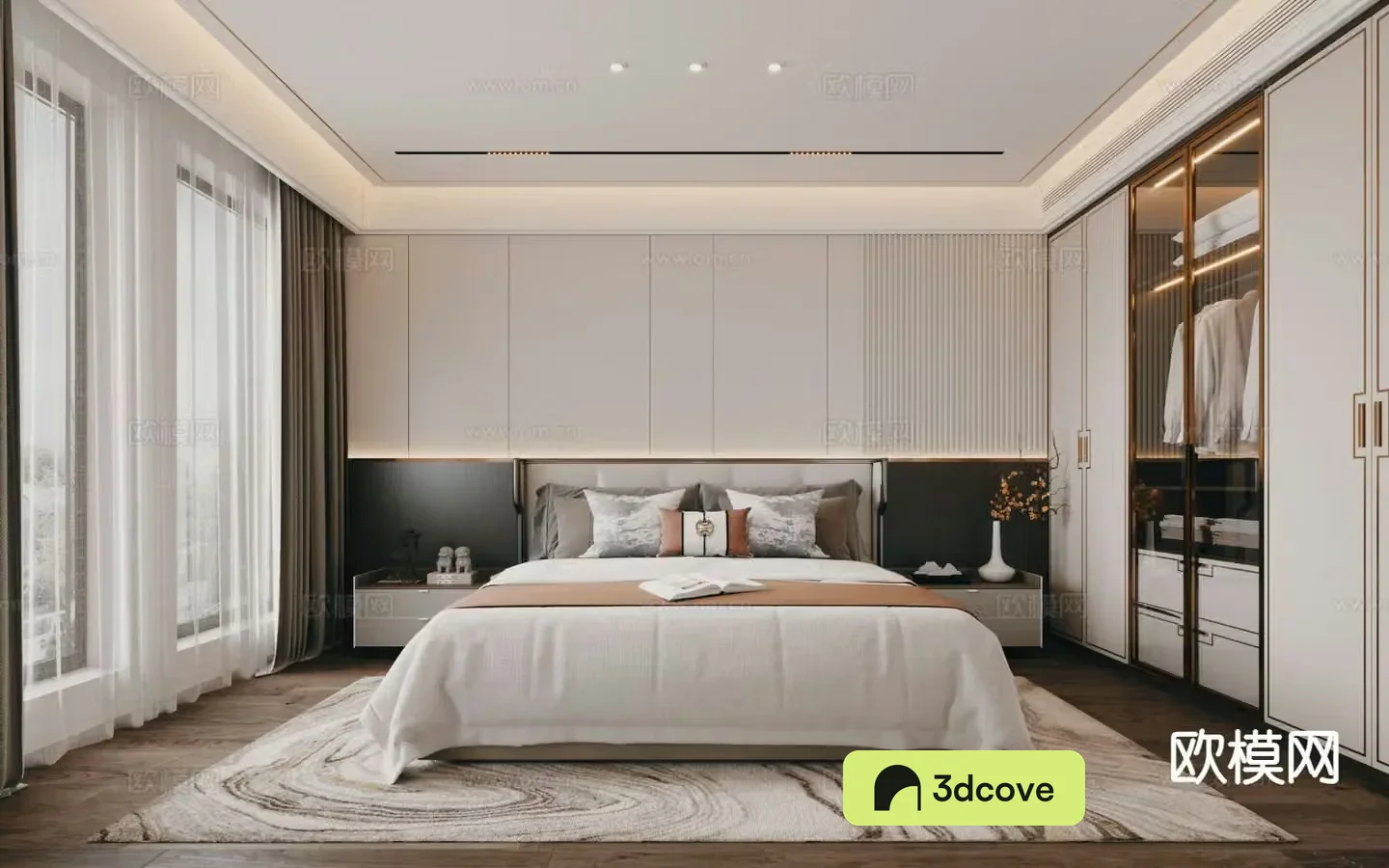 New Chinese style bedroom master bedroom