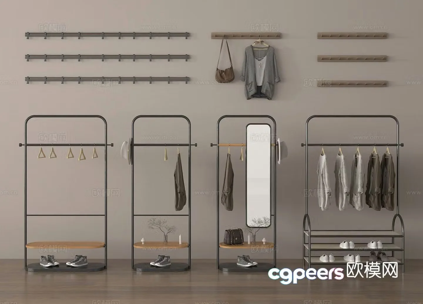 hook clothes hanger clothes hanger 3d model