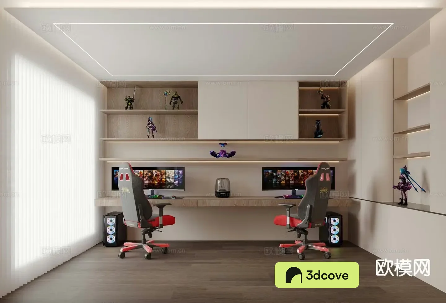 Modern eSports room study