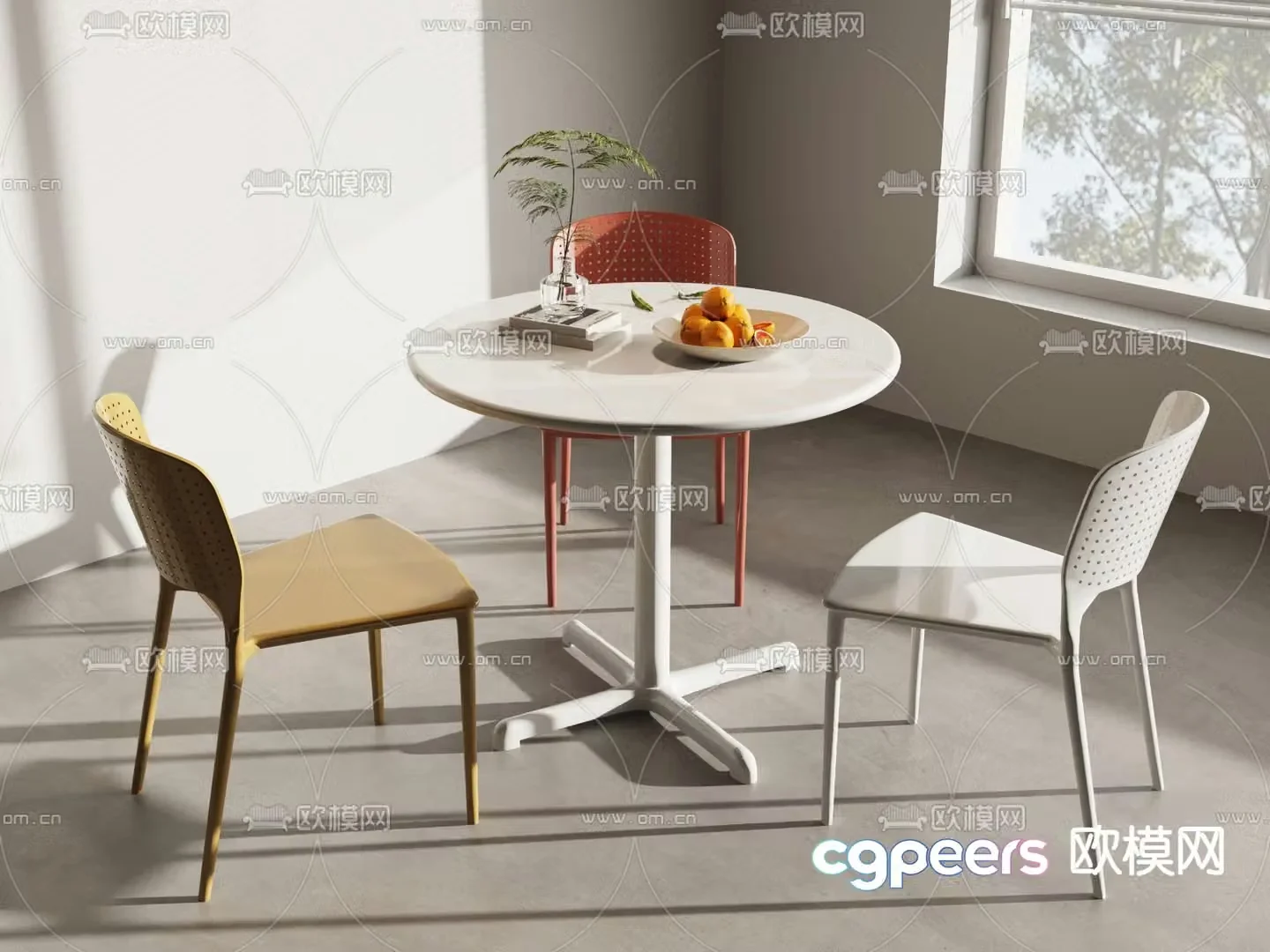Leisure tables and chairs Negotiation tables and chairs 3d model