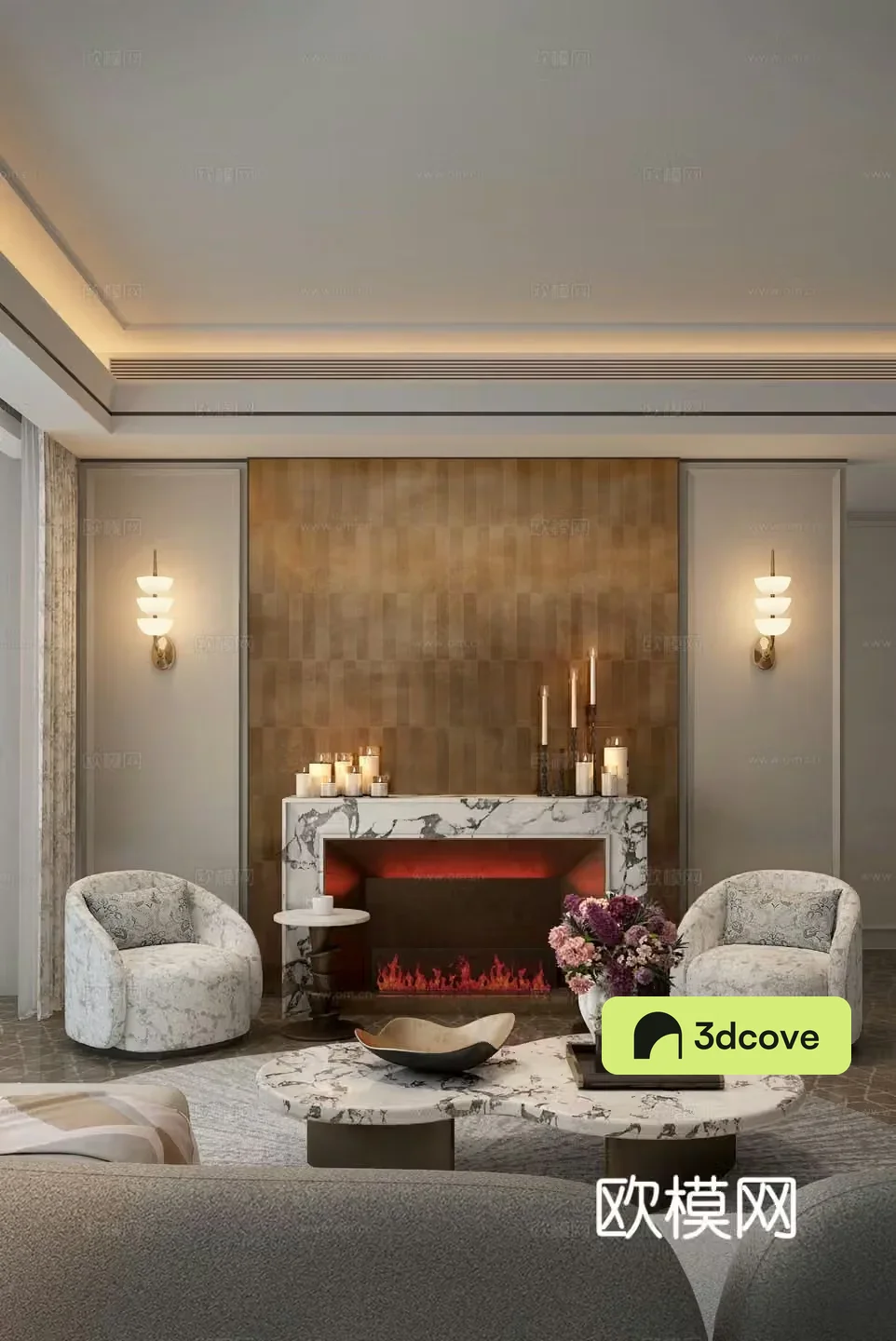 Feishi Design | Simple European Living Room