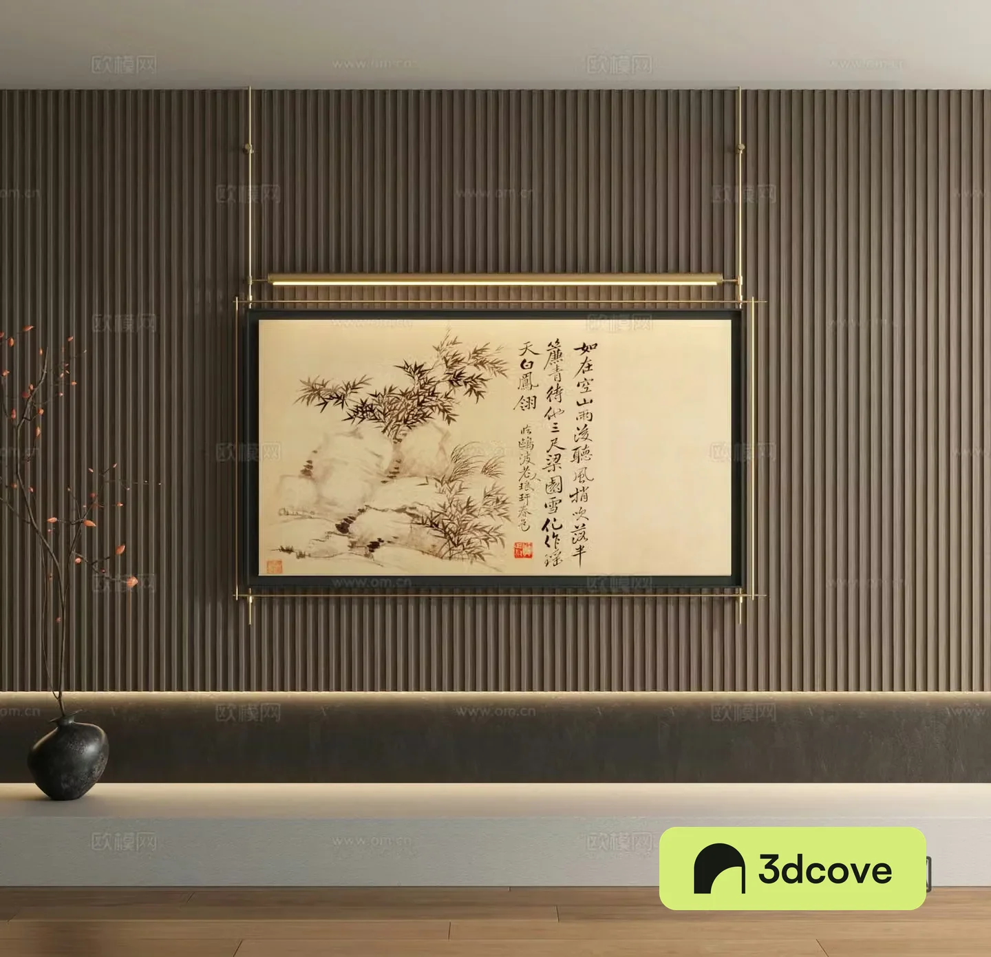 New Chinese style decorative painting calligraphy and painting