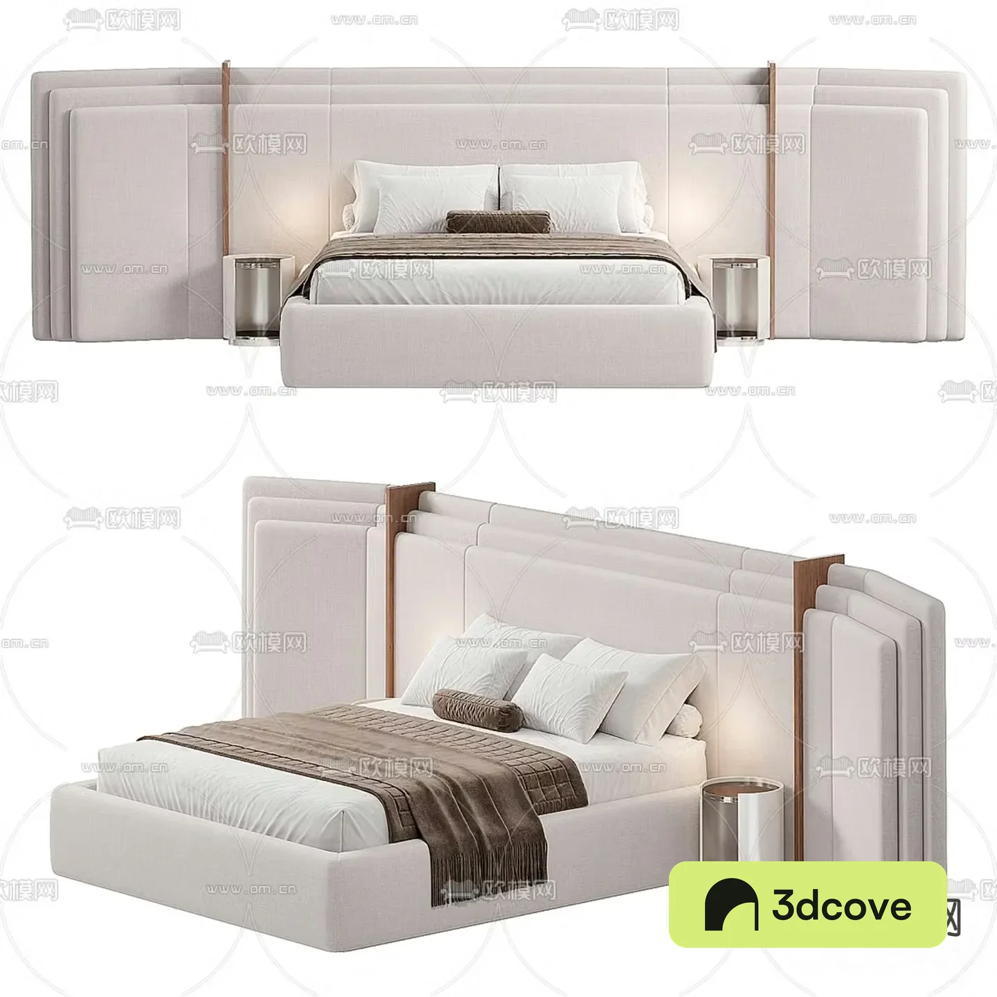 Modern double bed