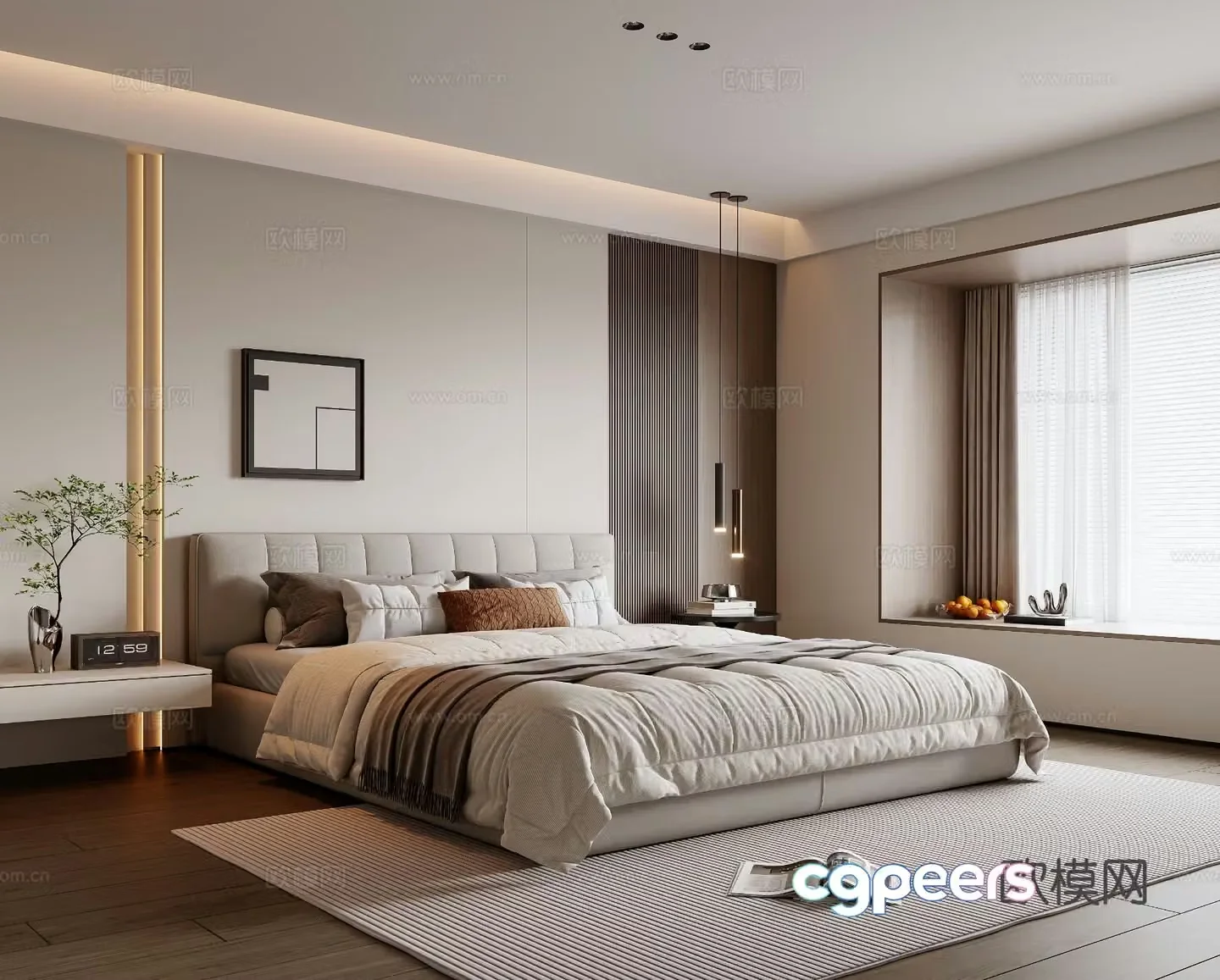 Modern bedroom 3d model