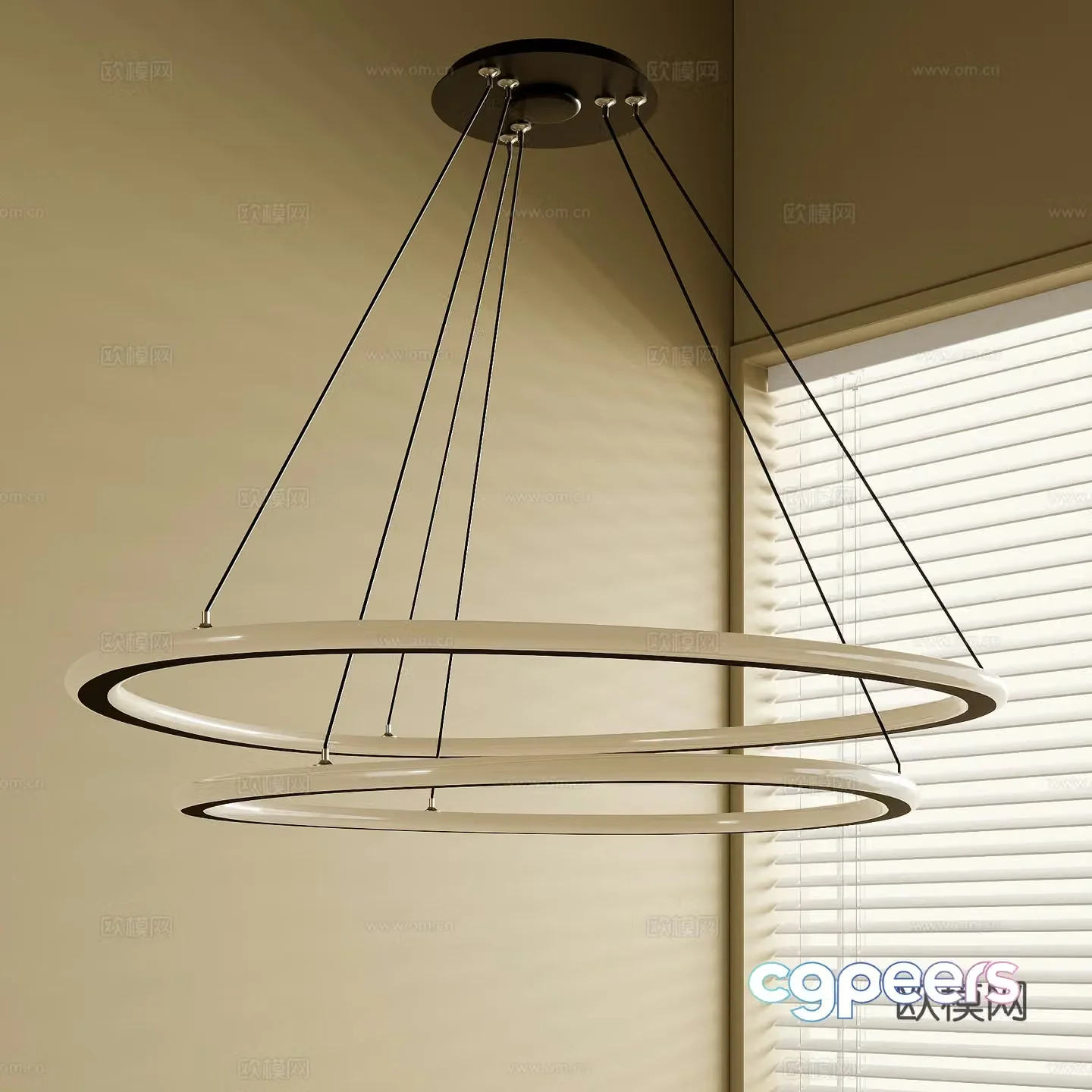 French chandeliers 3d model