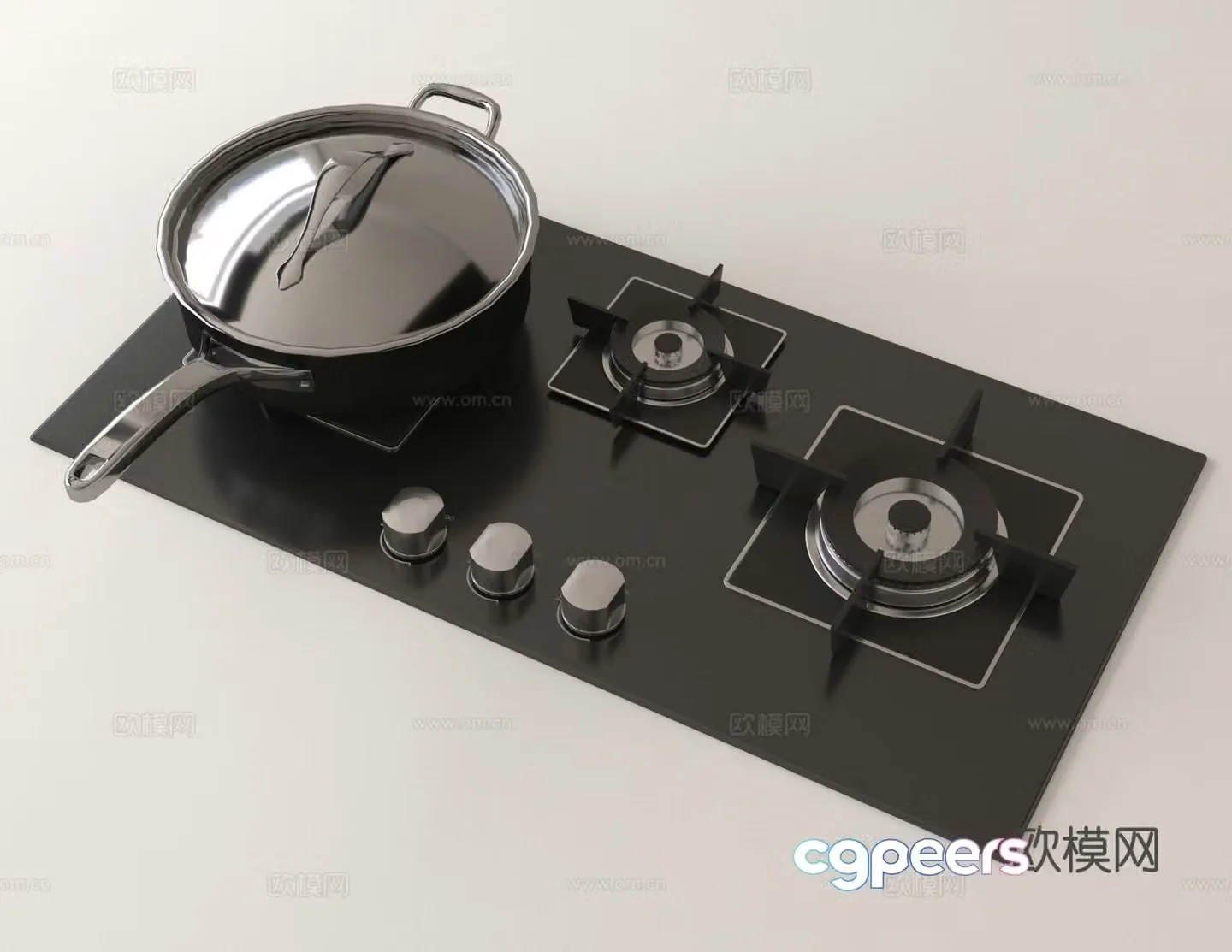 Stove Gas stove Gas stove 3D model