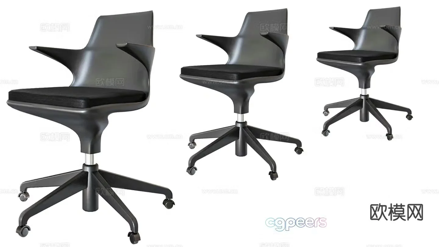 Office chair shift chair staff chair 3d model