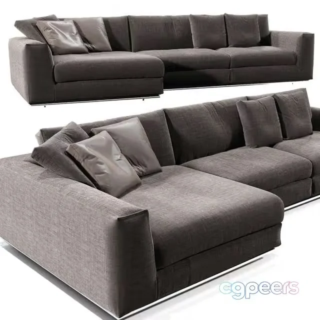 3ds Max Free – Minotti_Hamilton_corner_option