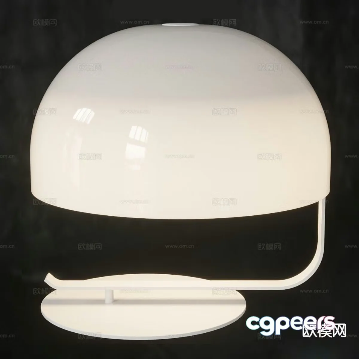 Mushroom lamp acrylic table lamp 3d model