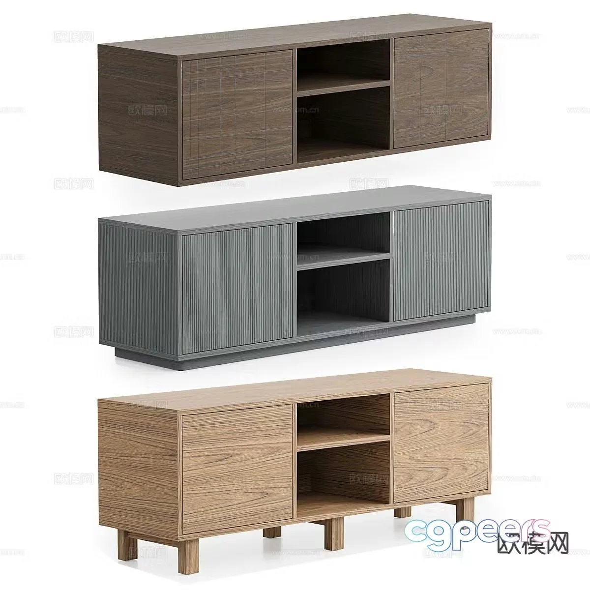 Modern TV cabinet 3d model