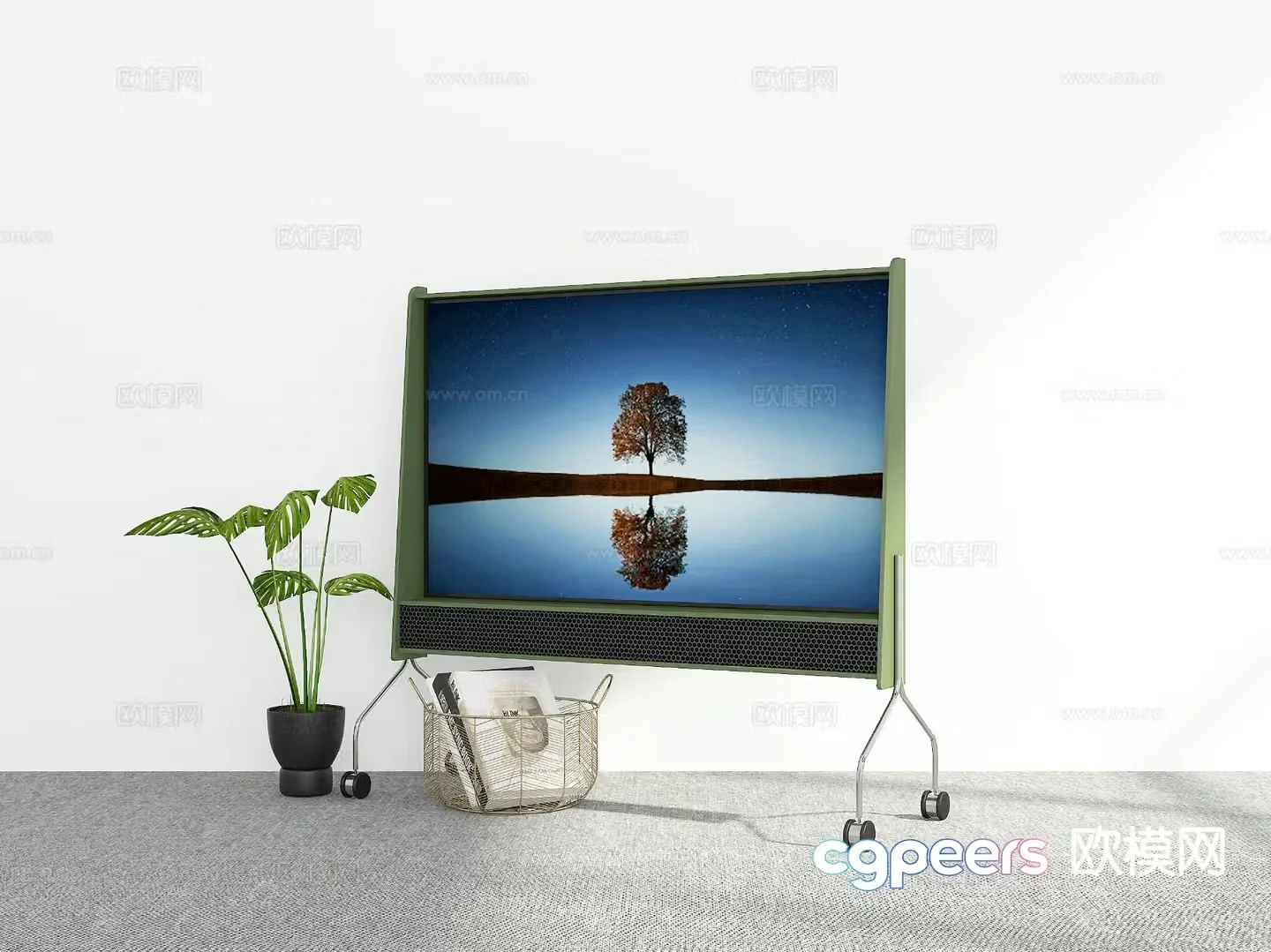 Modern stand tv 3d model