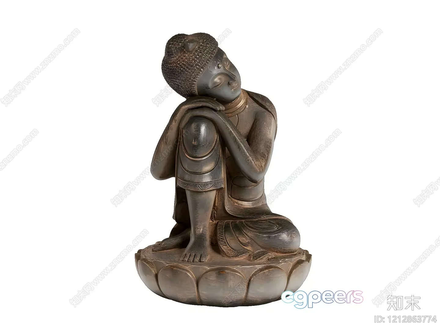 A Buddha Statue 3D Model – 13926 – VRAY Render